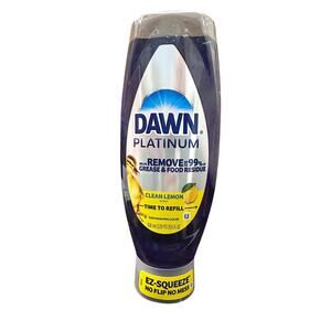 Dawn Platinum EZ-Squeeze Dish Soap 20.5 oz Clean Lemon Scent Grease Remover